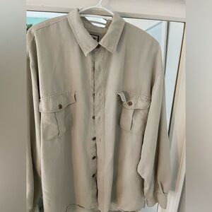 Tommy Bahama tan men’s shirt